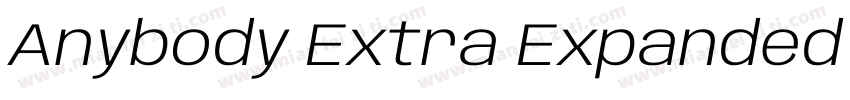 Anybody Extra Expanded Extra Light字体转换